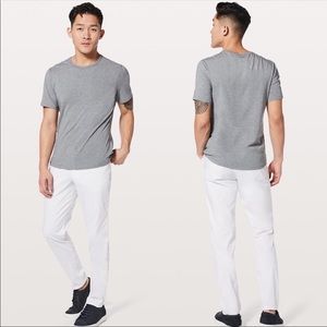 LULULEMON ABC Slim Swift White Cotton Men’s Pants 36 x 32